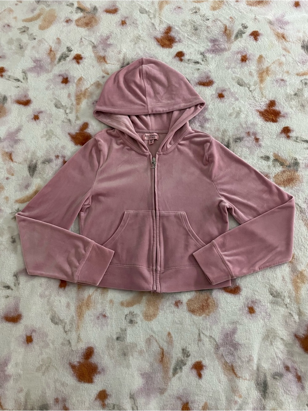 Juicy Couture Pink Velour Zipup Hoodie